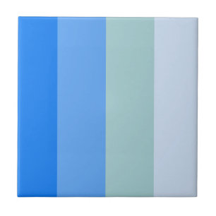 Blue Stripes Maritime Tile
