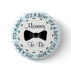 Blue Stripes Mommy to be Bowtie Baby Shower