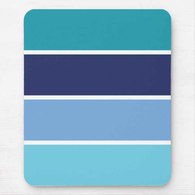 Blue Stripes Mouse Pad (Front)