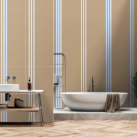 Blue Stripes On Tan 