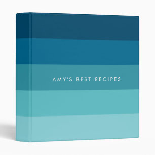 Blue stripes palette binder