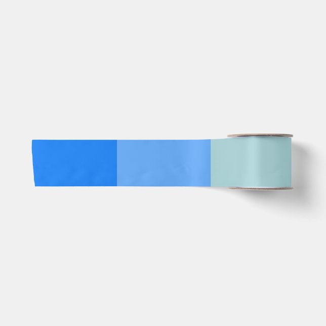 Blue Stripes Satin Ribbon (Front)
