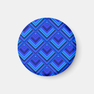 Blue stripes scale pattern magnet