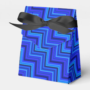Blue stripes stairs pattern favor box