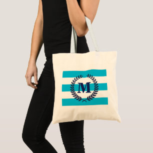 Blue Stripes Tote Bag