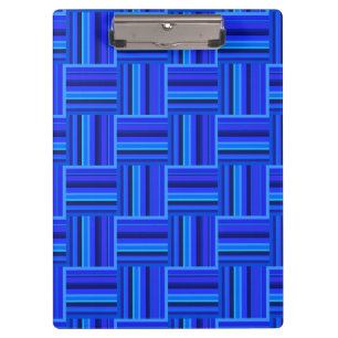 Blue stripes weave pattern clipboard