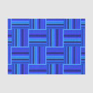 Blue stripes weave pattern tissue paper