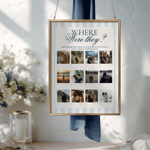 Blue Stripes Where Were They Poster
