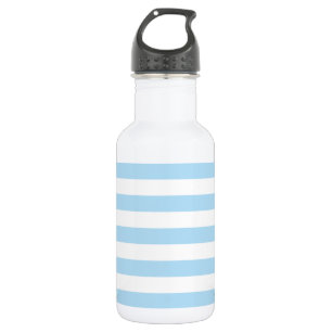 Blue Stripes, White Stripes, Striped Pattern 532 Ml Water Bottle
