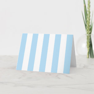 Blue Stripes, White Stripes, Striped Pattern Card