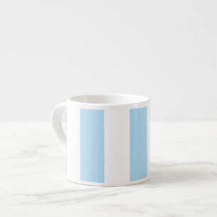 Blue Stripes, White Stripes, Striped Pattern Espresso Cup