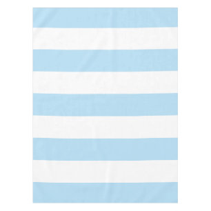 Blue Stripes, White Stripes, Striped Pattern Tablecloth