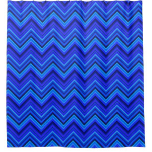 Blue stripes zigzag pattern