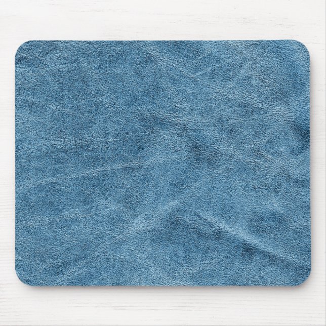 Blue suede texture mouse pad (Front)