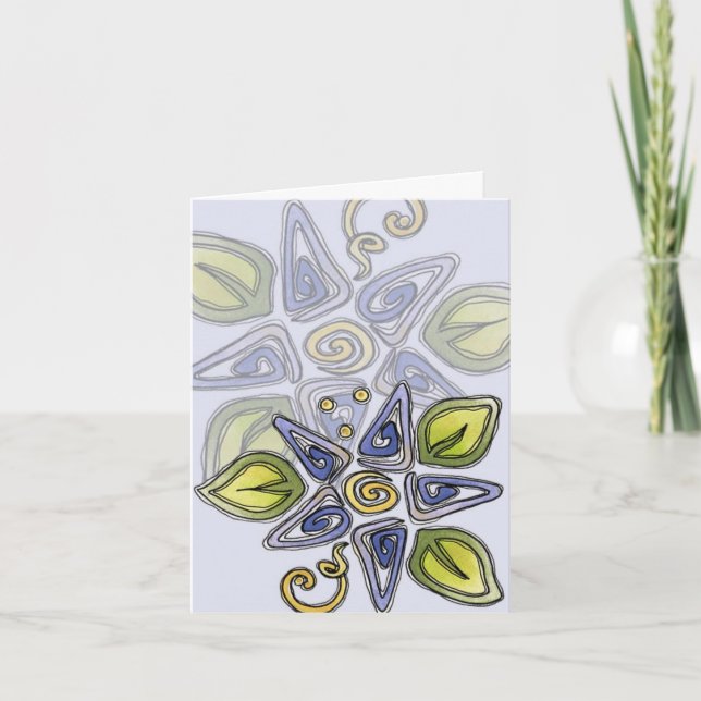 Blue Summer Delights - Note Card (Front)