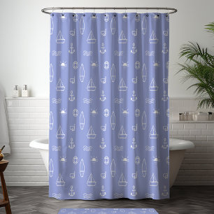 Blue Summer Ocean Nautical Pattern
