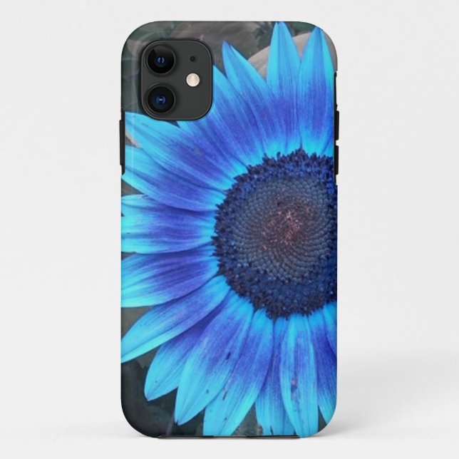 Blue Sunflower iPhone 5 case (Back)