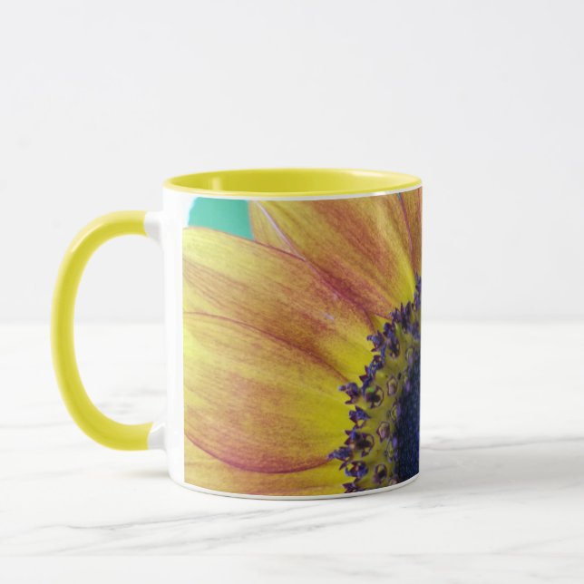 Blue Sunflower Mug (Left)