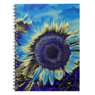 Blue Sunflower Notebook