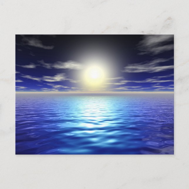 Blue Sunrise Postcard (Front)