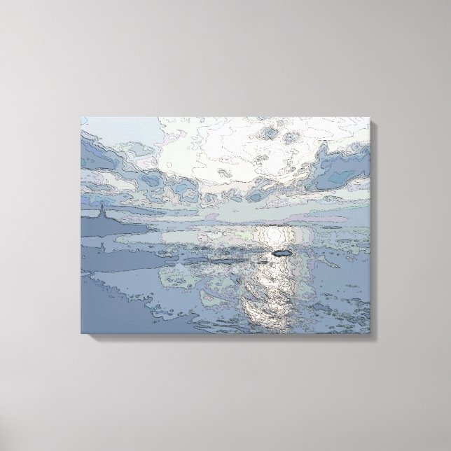 BLUE SUNSET CANVAS PRINT (Front)