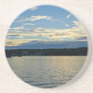 Blue Sunset Lake Of Ozarks Coaster