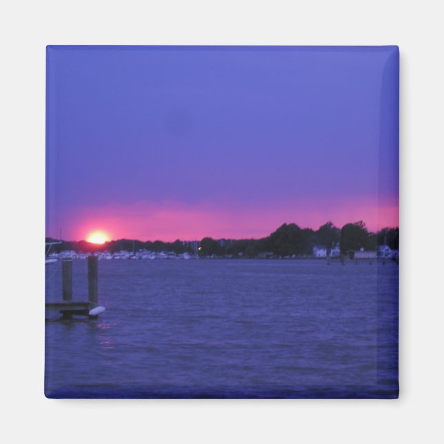 Blue Sunset Magnet (Front)