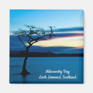 Blue Sunset over Loch Lomond, Scotland Magnet