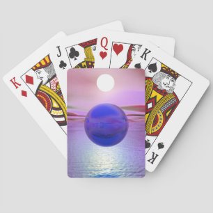 Blue Sunset Playing Cards