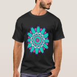 Blue Surf Mandala Circle Spiritual Yoga T-Shirt<br><div class="desc">Blue Surf Mandala Circle Spiritual Yoga</div>