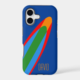 Blue Surfboard Design iPhone Surfing Theme