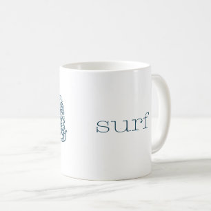 Blue Surfer Coffee Mug