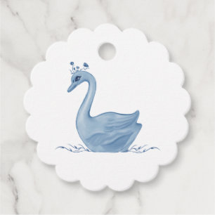 Blue Swan  Favour Tags