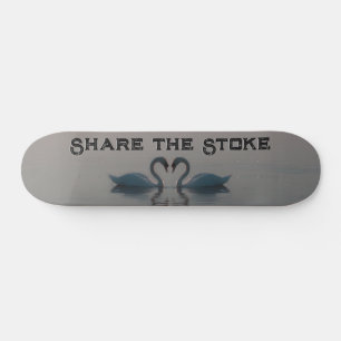 Blue Swans Must Be Love Skateboard