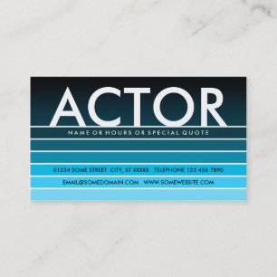 blue swatch ACTOR Business Card