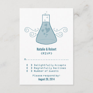 Blue Sweet Chemistry Response Card