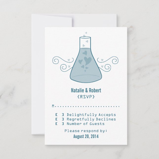 Blue Sweet Chemistry Response Card (Front)