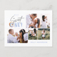 blue sweet one doughnut birthday multi photo holid