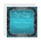 Blue Sweet Sixteen Swirl Birthday Invite