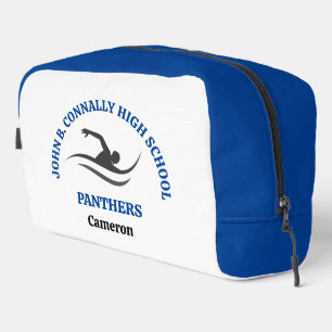 Blue Swim Team Personalized Swimmer Dopp Kit