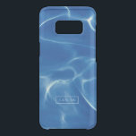 Blue Swimming pool water reflection Uncommon Samsung Galaxy S8 Case<br><div class="desc">Modern watercolors deep-blue water swimming pool reflection abstract pattern.
Optional monogram.</div>