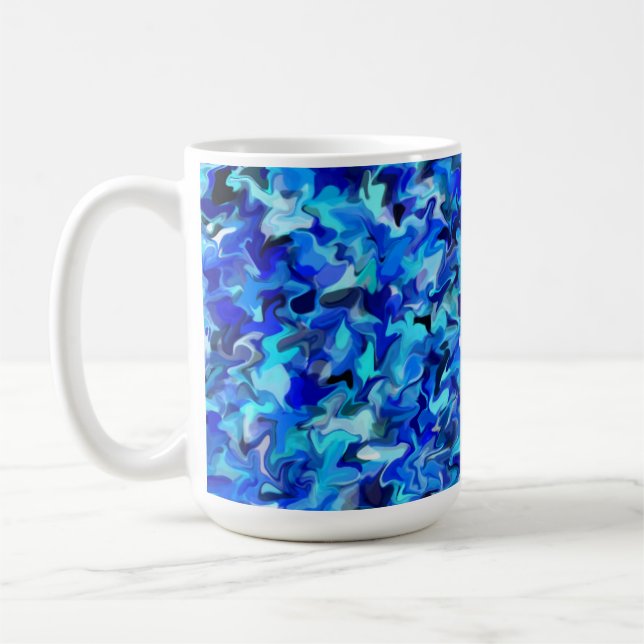 Blue Swirl 15oz Mug (Left)