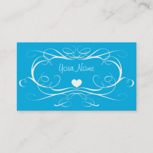 Blue Swirl Business Cards