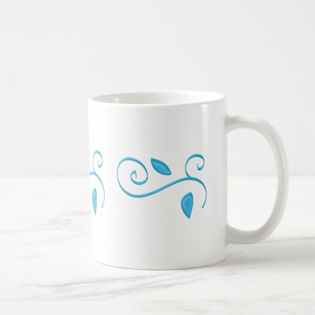Blue swirl coffee mugs (Right)