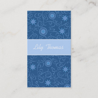 Blue Swirl Profile Card