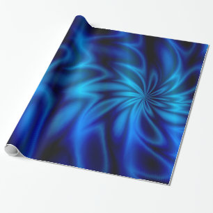 Blue Swirl Wrapping Paper