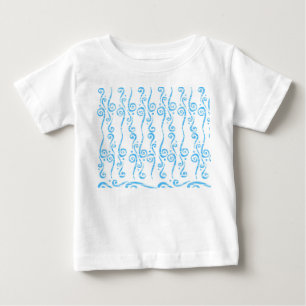 Blue Swirls Baby t shirt