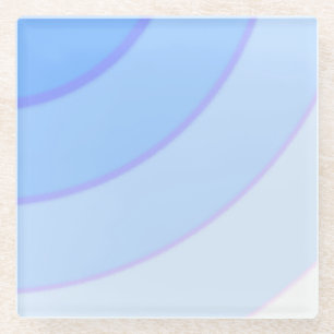 Blue Swirls  Glass Coaster