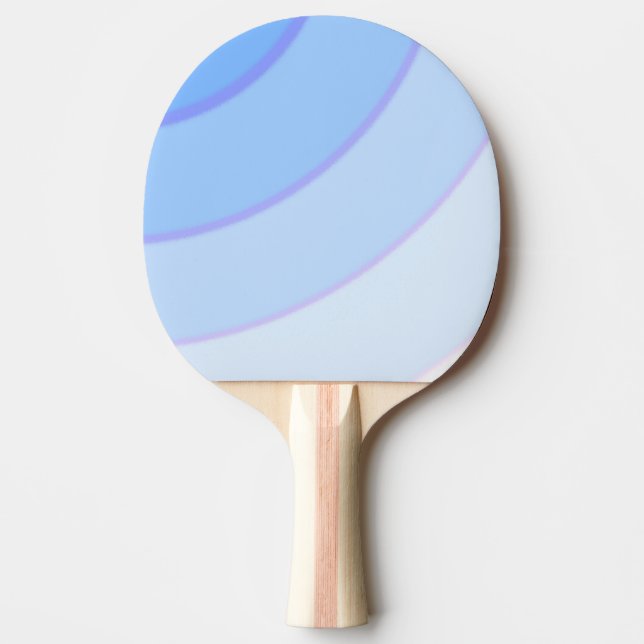 Blue Swirls Ping Pong Paddle (Front)