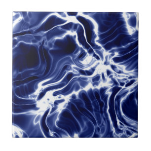 Blue swirly pattern  tile